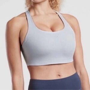 Athleta Phenomena High Impact Gray  Sports Bra Size 36 DD